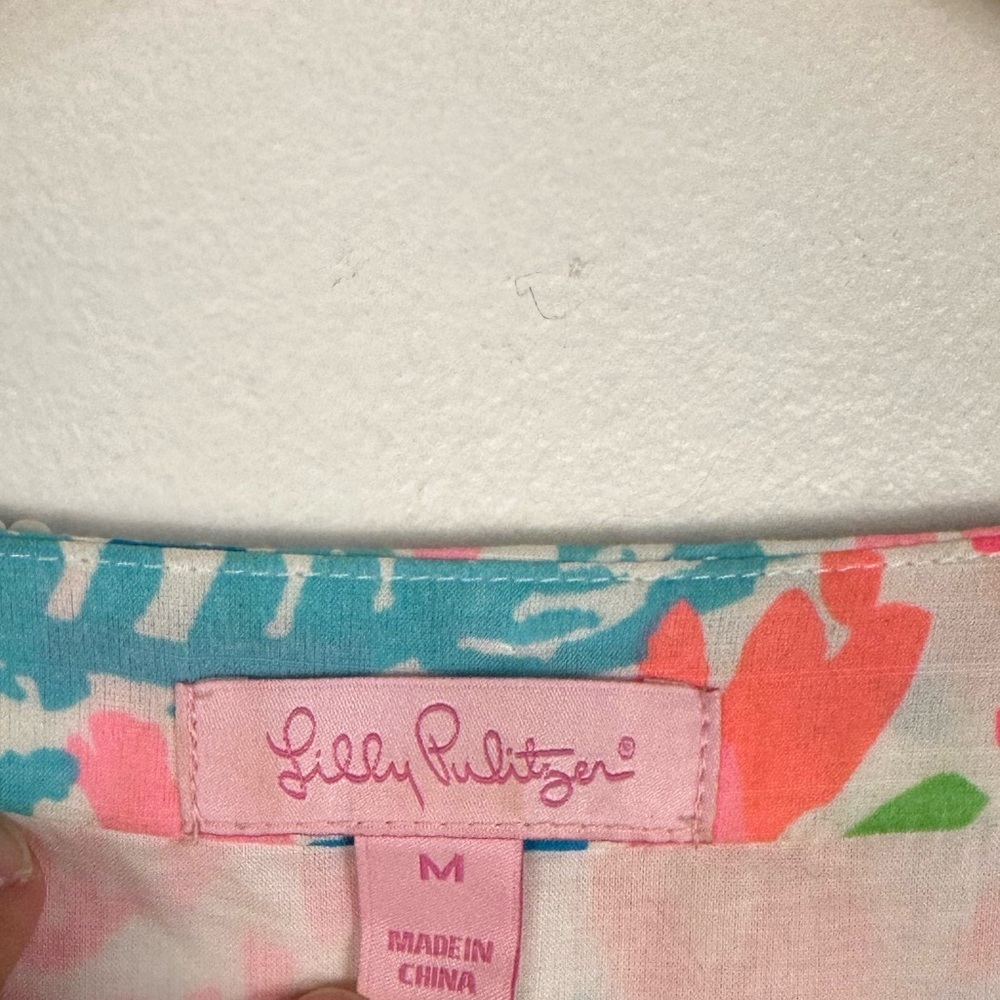 Lilly Pulitzer Delisa Dress Let's Cha Cha Embellished Women’s Sz‎ M - Picture 4 of 13